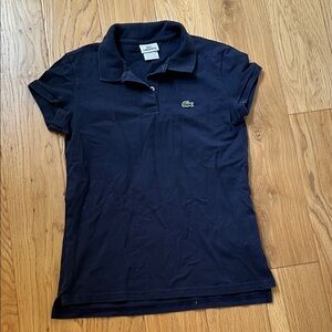 Lacoste Women's Navy Short-Sleeve Polo